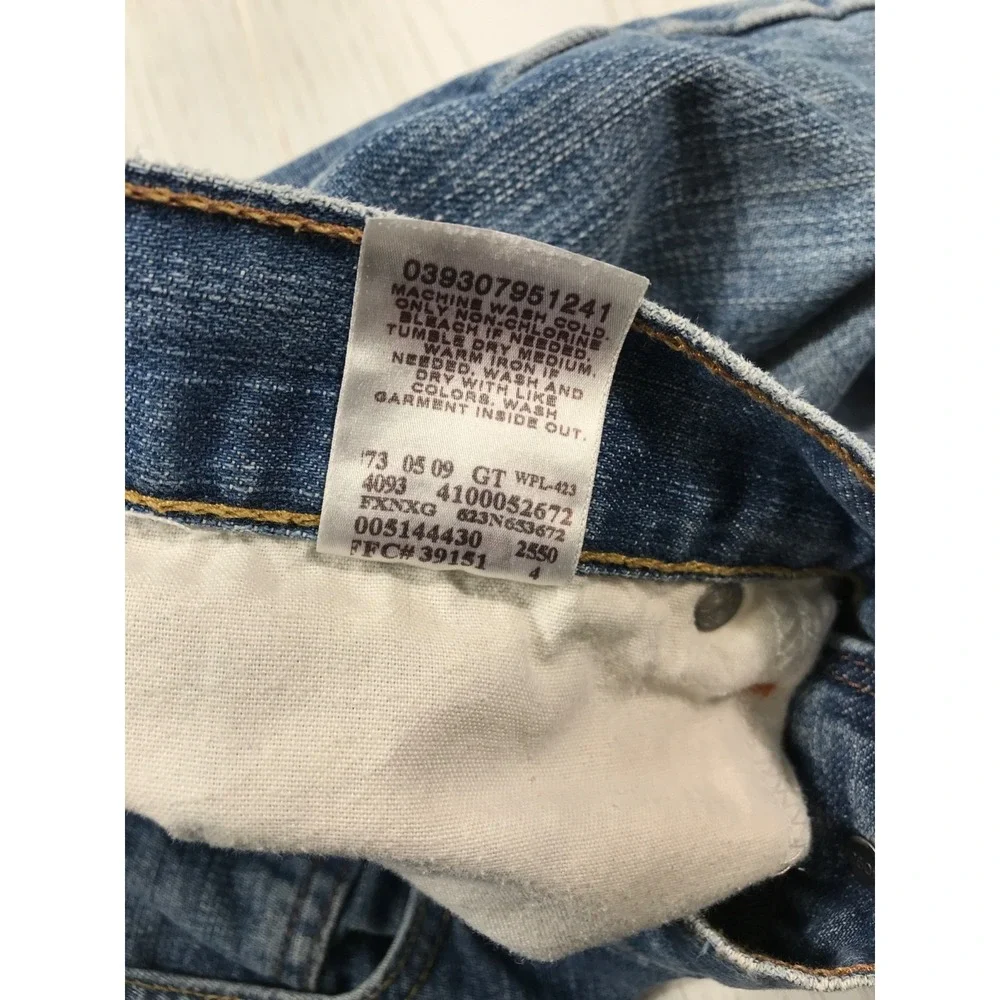 Vintage Y2K Levi's 514 Slim Straight Jeans Mens 34x34 Blue Mid Rise Cotton Retro